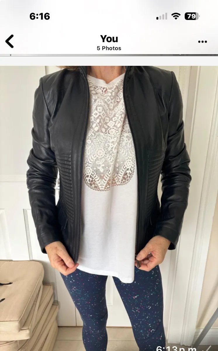 Ladies Leather Jacket - Image 4