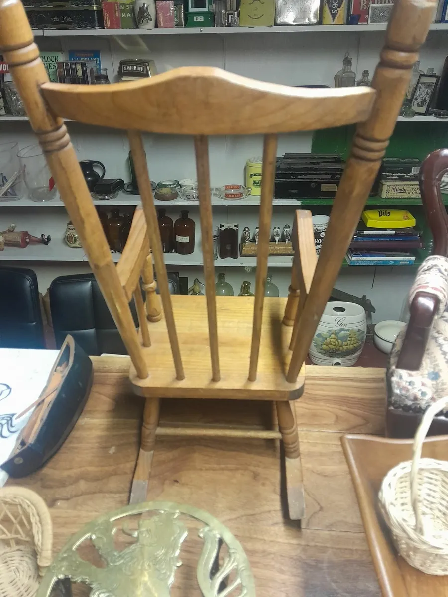 Handmade wooden  miniature  rocking chair - Image 2