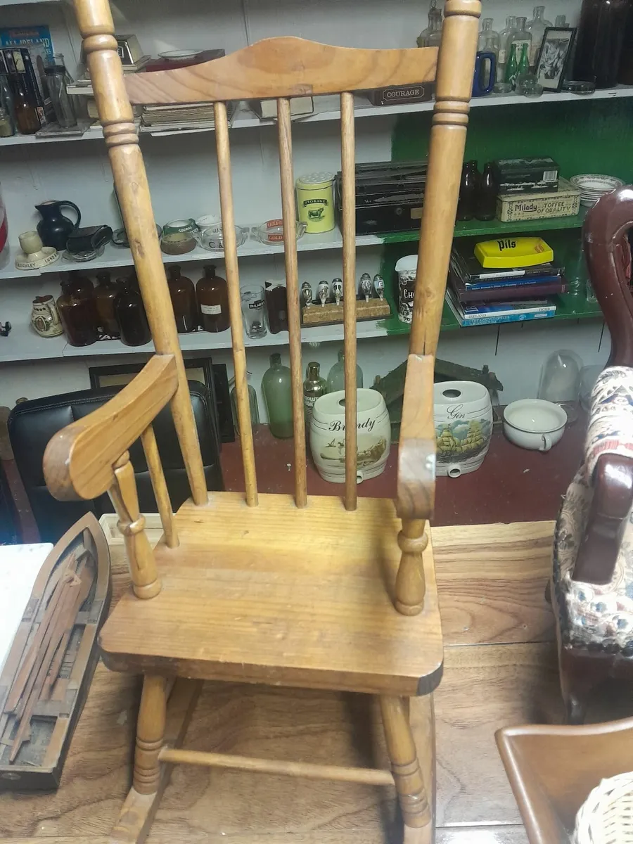Handmade wooden  miniature  rocking chair - Image 1