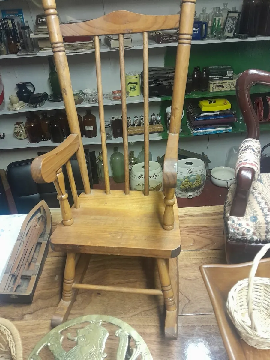 Handmade wooden  miniature  rocking chair - Image 4