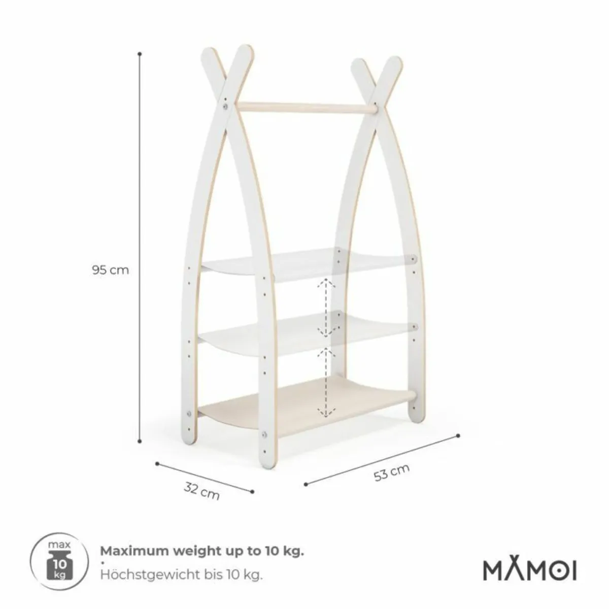 Clothes Rail for  Nursery 100% Eco Made in EU - Image 4
