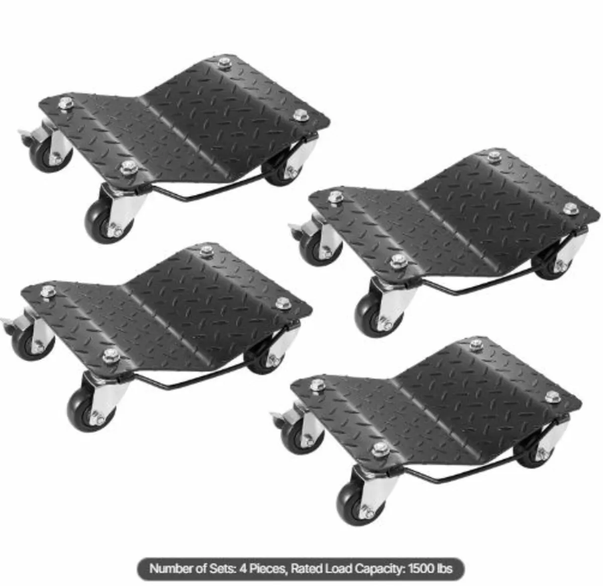 Car Dolly Wheel Tire Dolly 4 PCS Heavy Duty Skate - Image 1