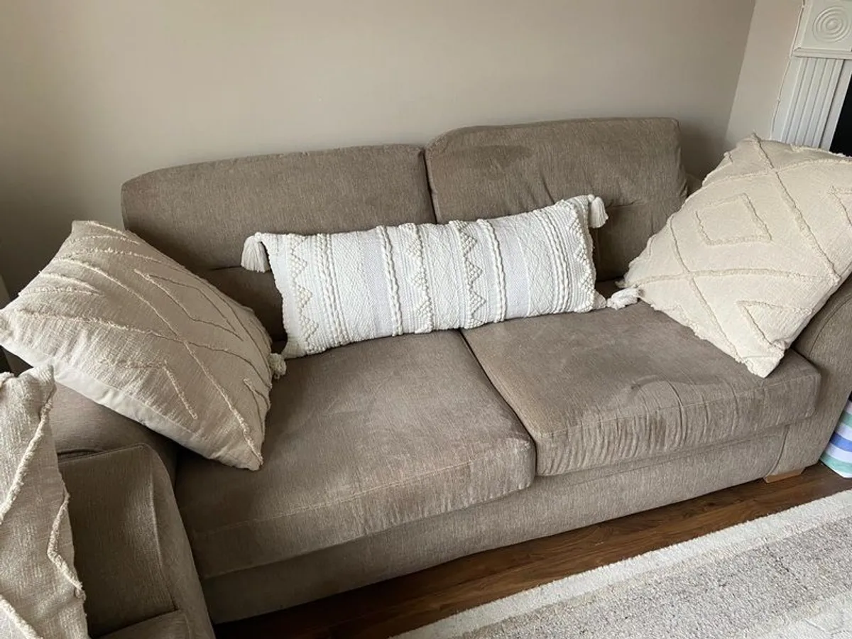 Two Couches/Sofas And A Foot Stool - Image 2