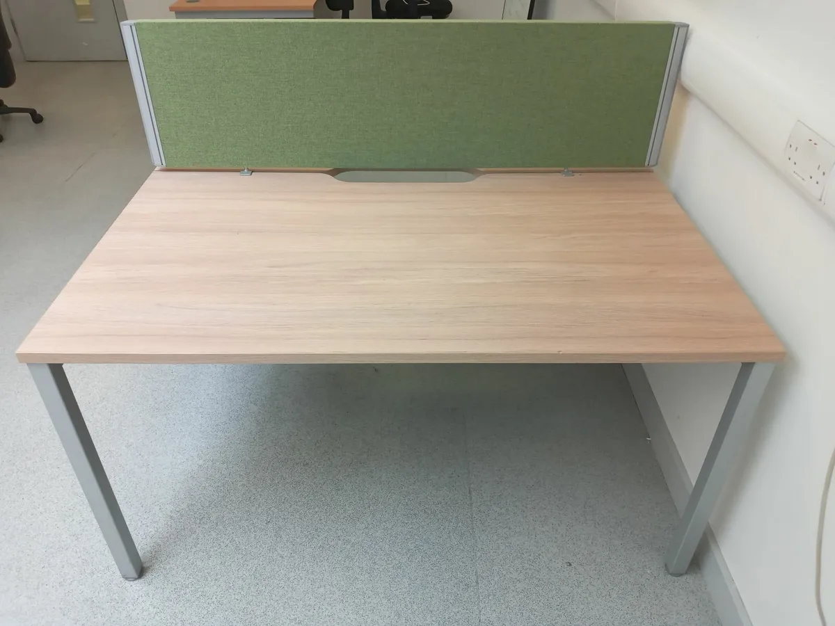 Delivery - Set of 2 Office Desks with Divider - Image 2