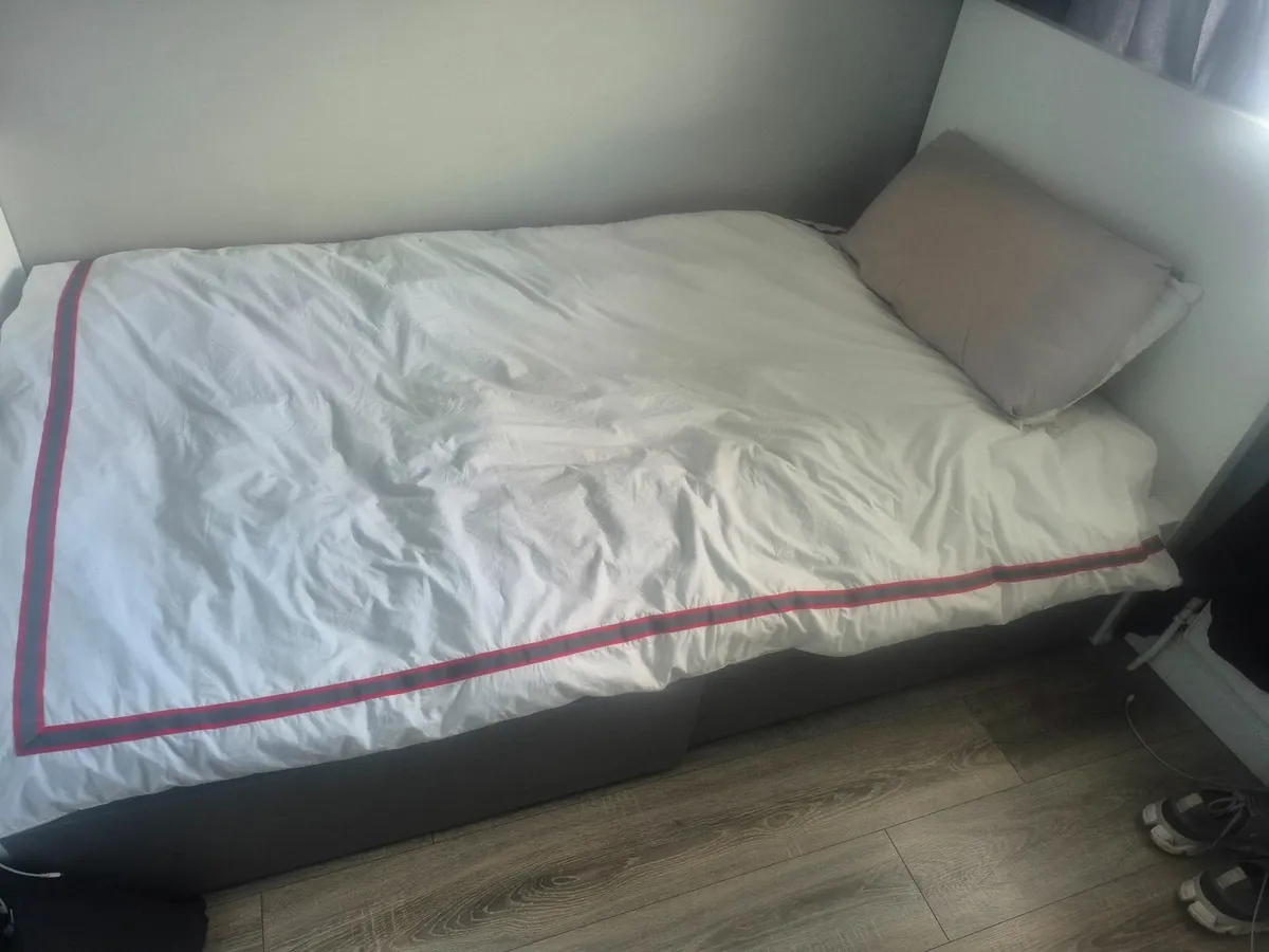 Single Bed with Mattress and Drawers - Image 2