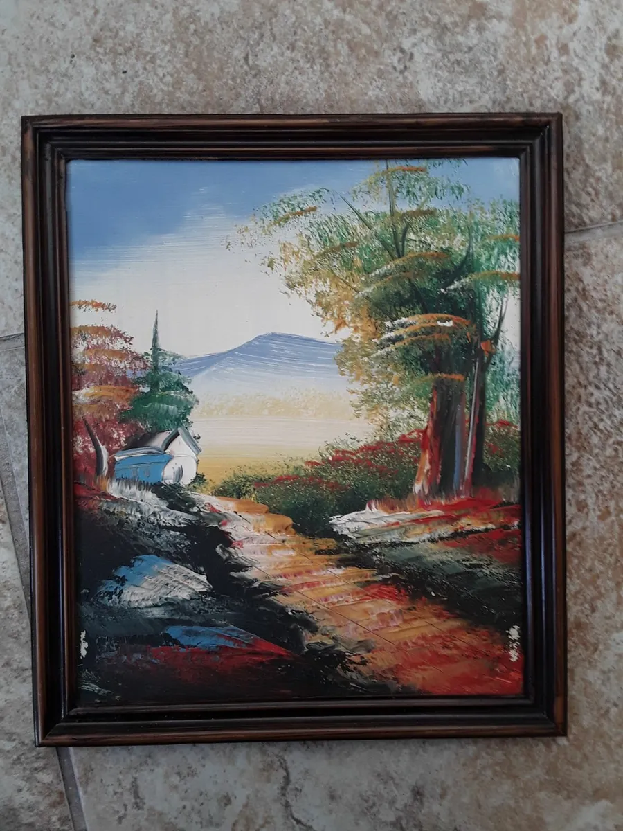 Two lightweight acrylic paintings - Image 3