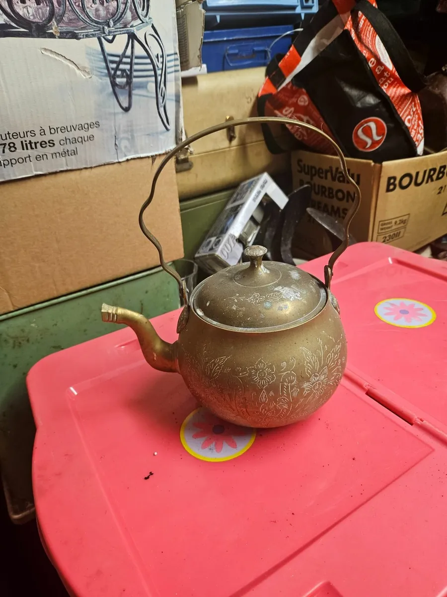 Vintage Brass Kettle - Image 1