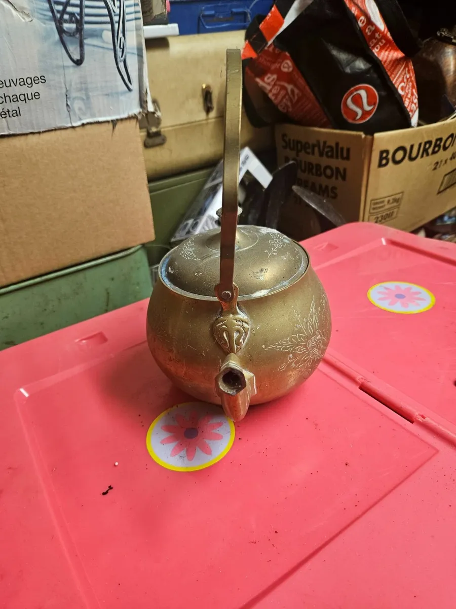 Vintage Brass Kettle - Image 2