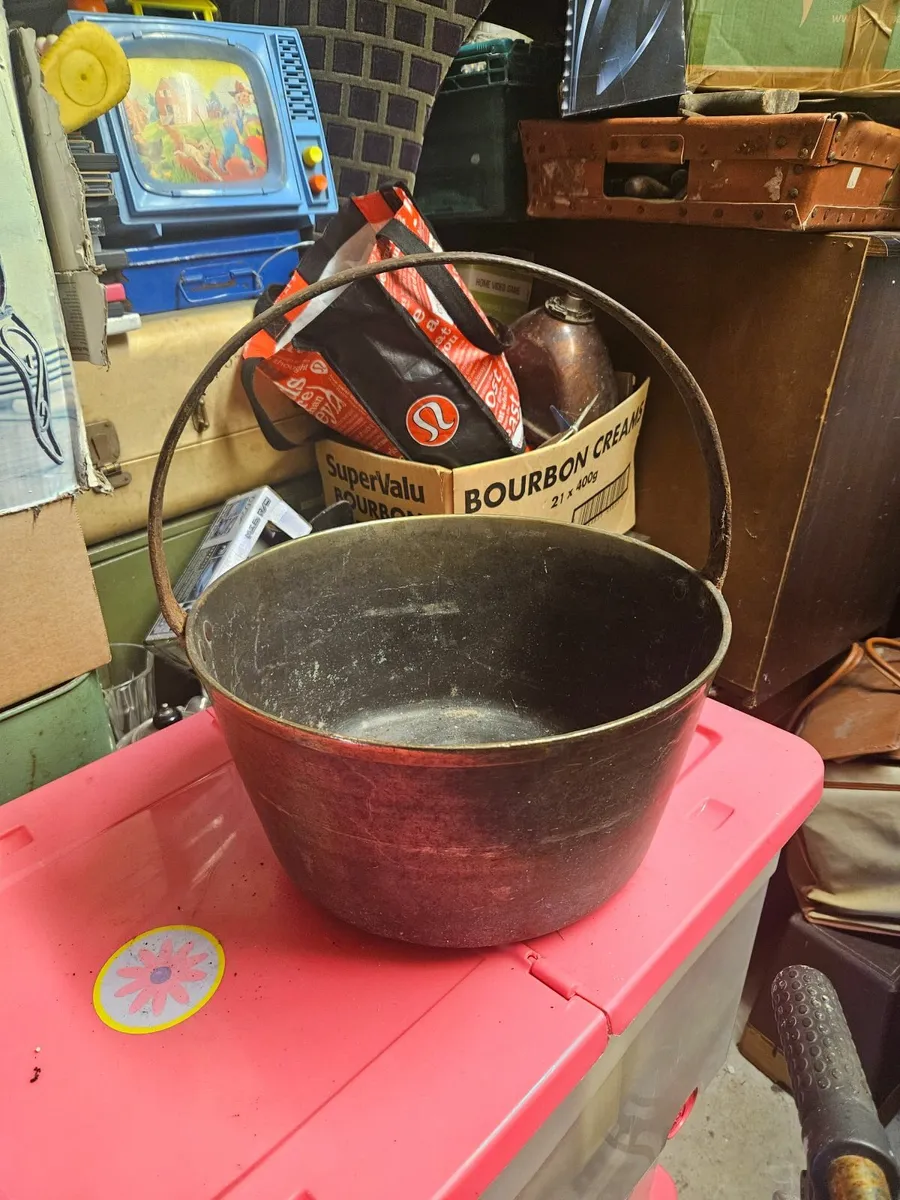 Vintage Cast Iron Pot - Image 1