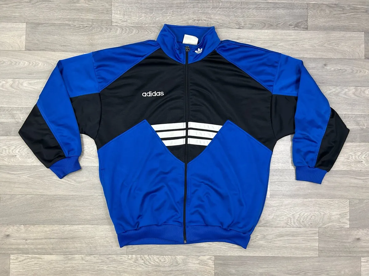 Vintage 90s Adidas Track Jacket Mens XL - Image 1