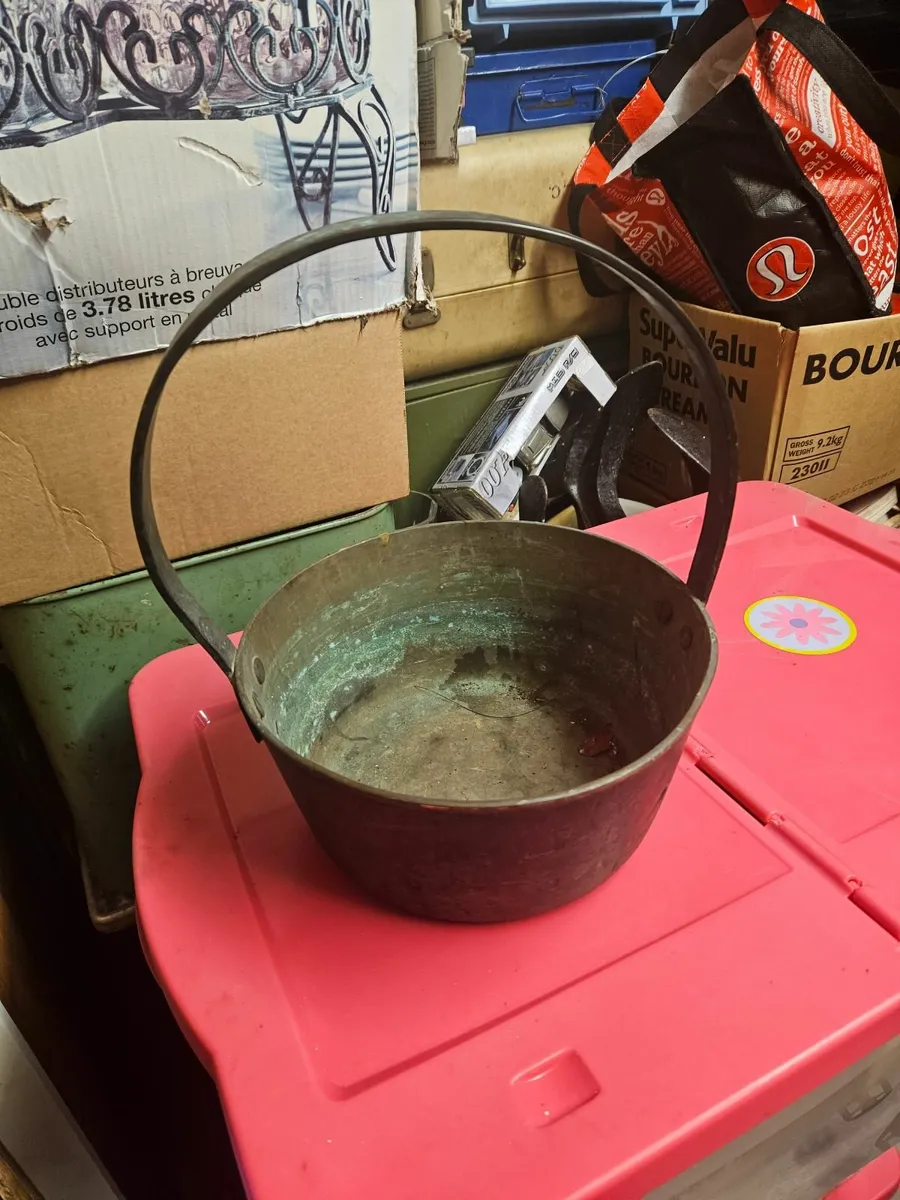 Vintage Cast Iron Pot - Image 1