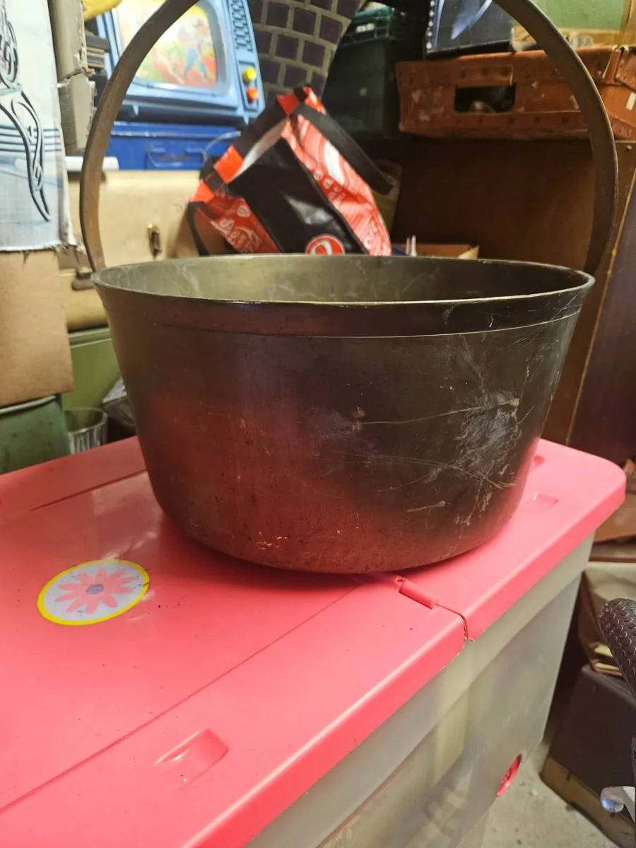 Vintage Cast Iron Pot - Image 1
