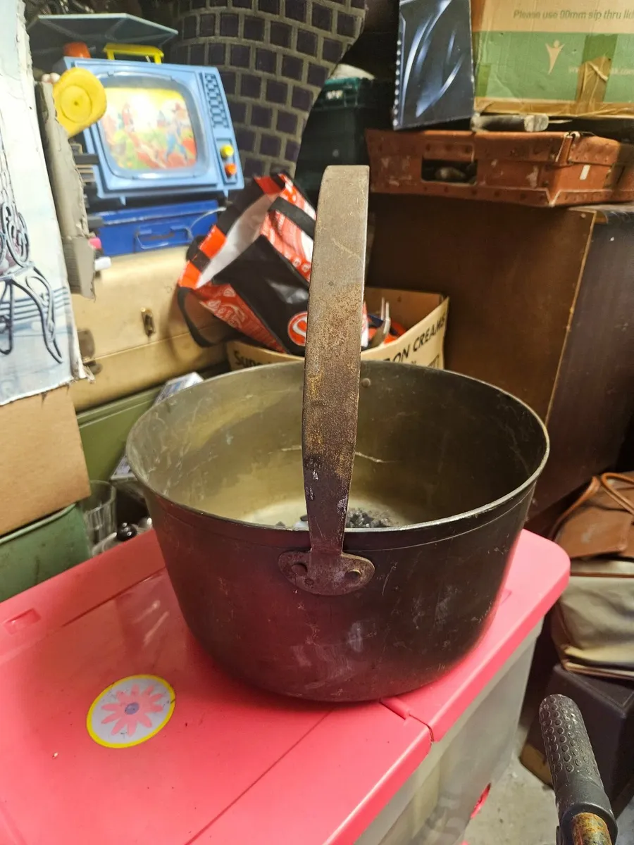 Vintage Cast Iron Pot - Image 2