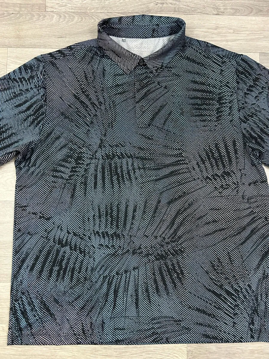 Under Armour Playoff Patterned Golf Polo Shirt XXL - Image 2