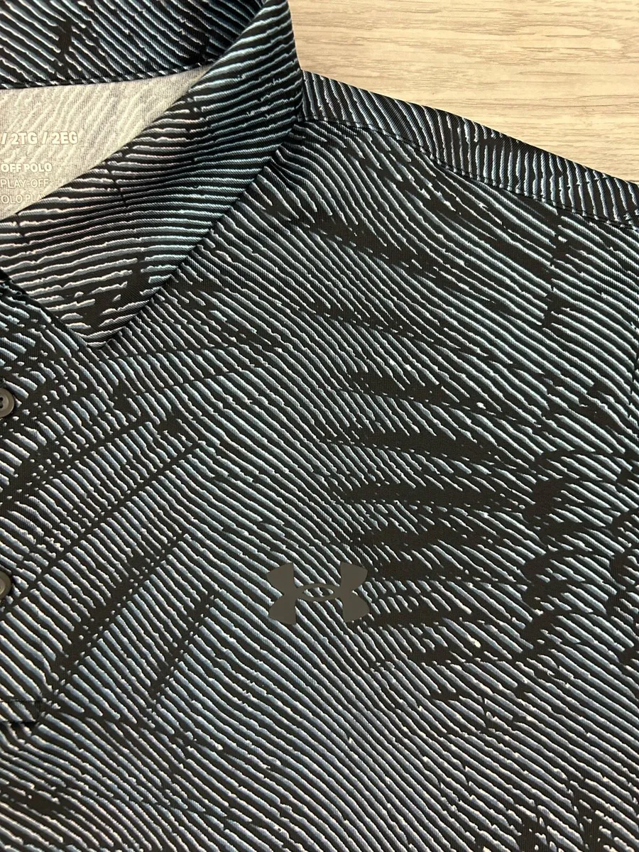 Under Armour Playoff Patterned Golf Polo Shirt XXL - Image 3