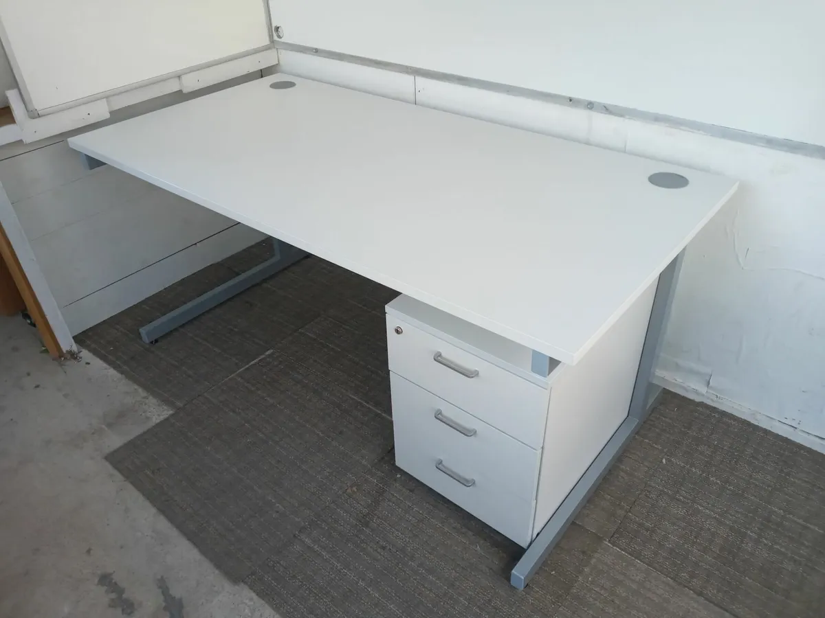Delivery - Office Desk with Pedestal of Drawers - Image 1