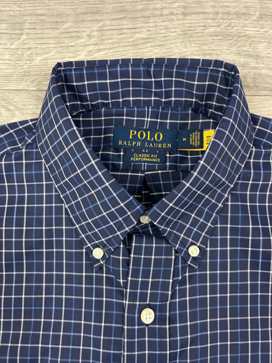 Ralph Lauren Performance Stretch Check Shirt Men M - Image 4