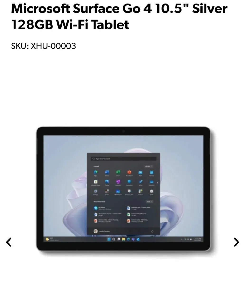 Microsoft Surface Go 4 Platinum - Image 2