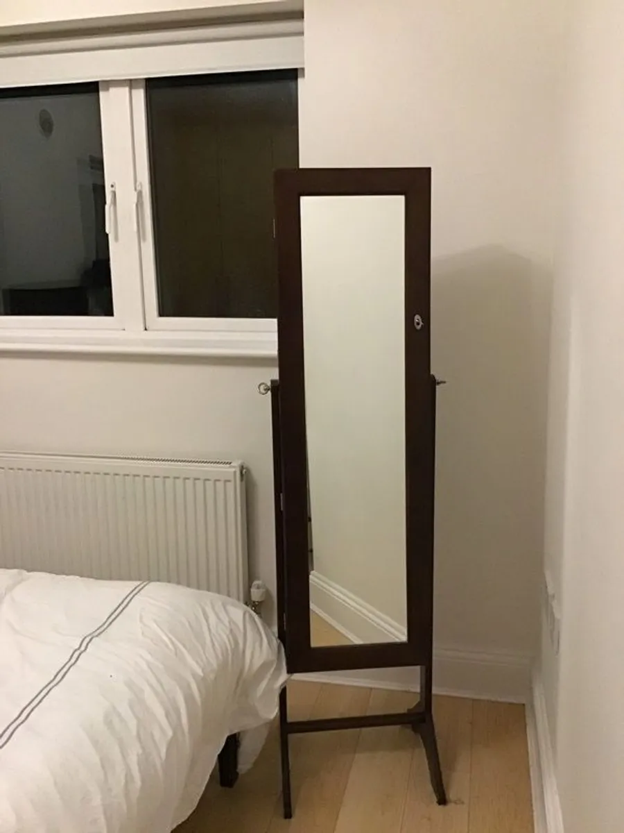 Jewellery Cabinet with full length mirror - Image 1