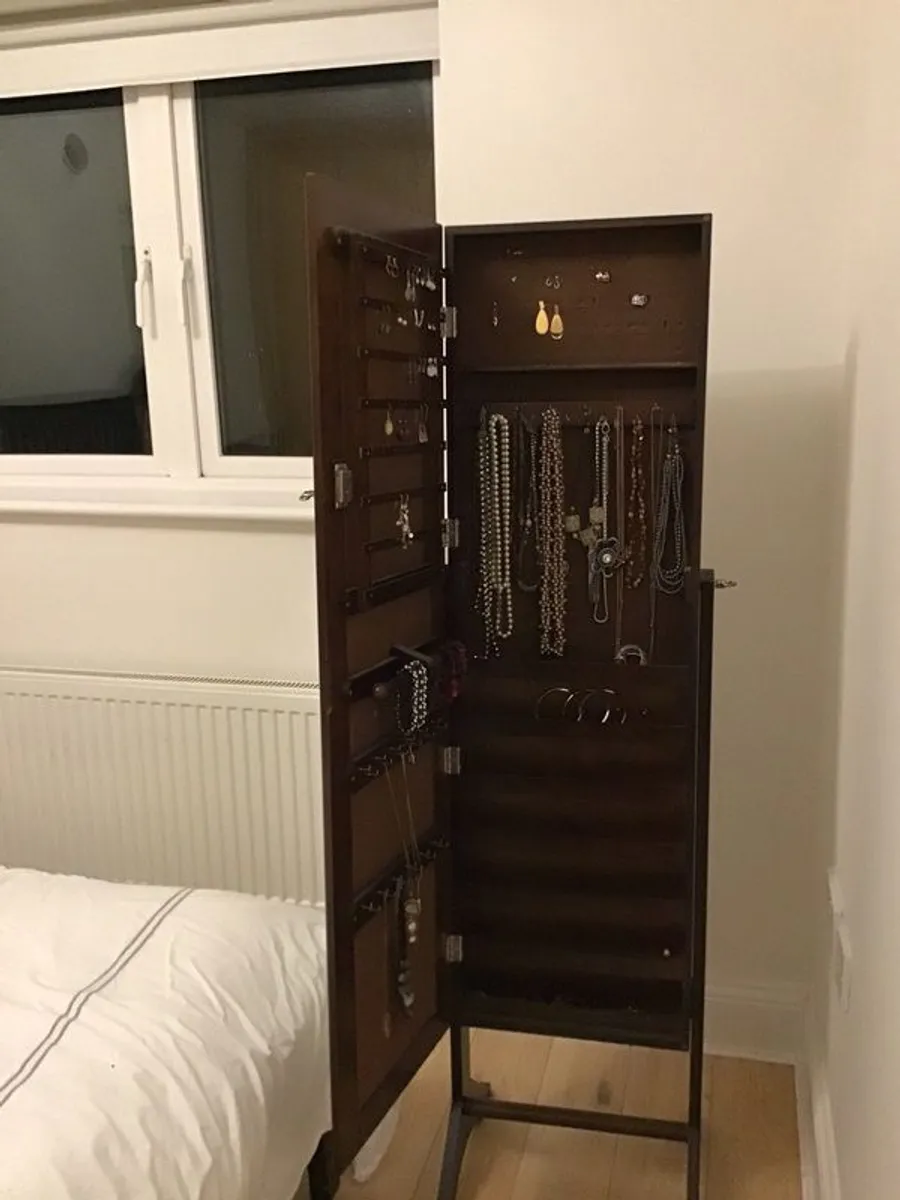 Jewellery Cabinet with full length mirror - Image 2