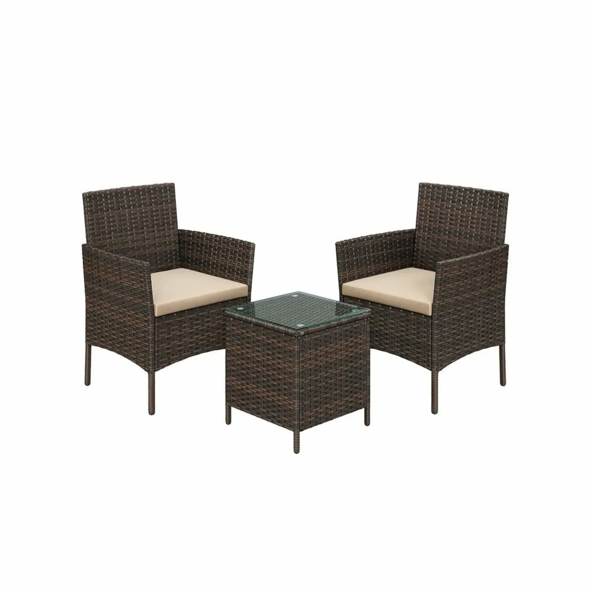Garden furniture set made of PE polyrattan - Image 1