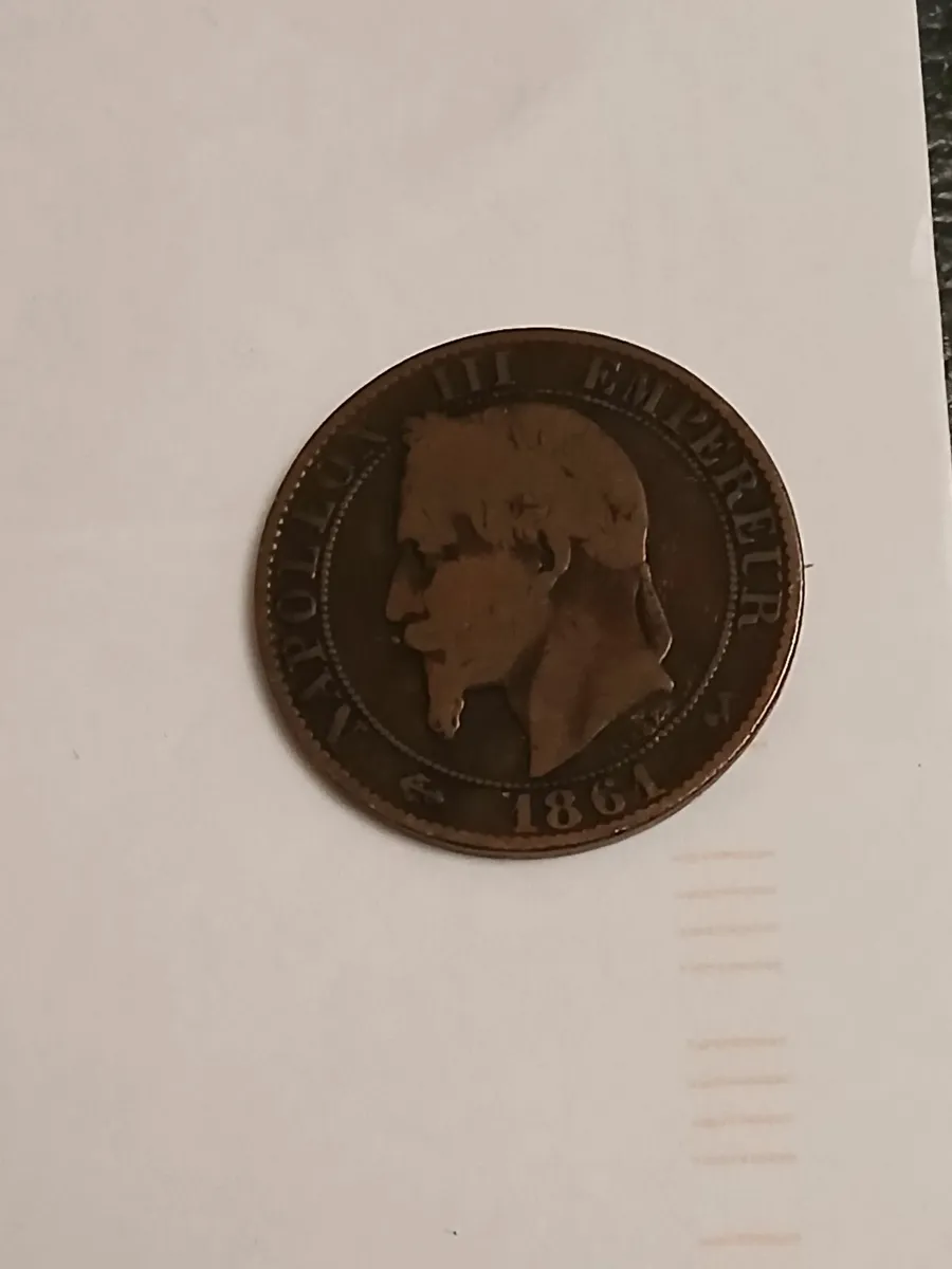 1861 coin - Image 1