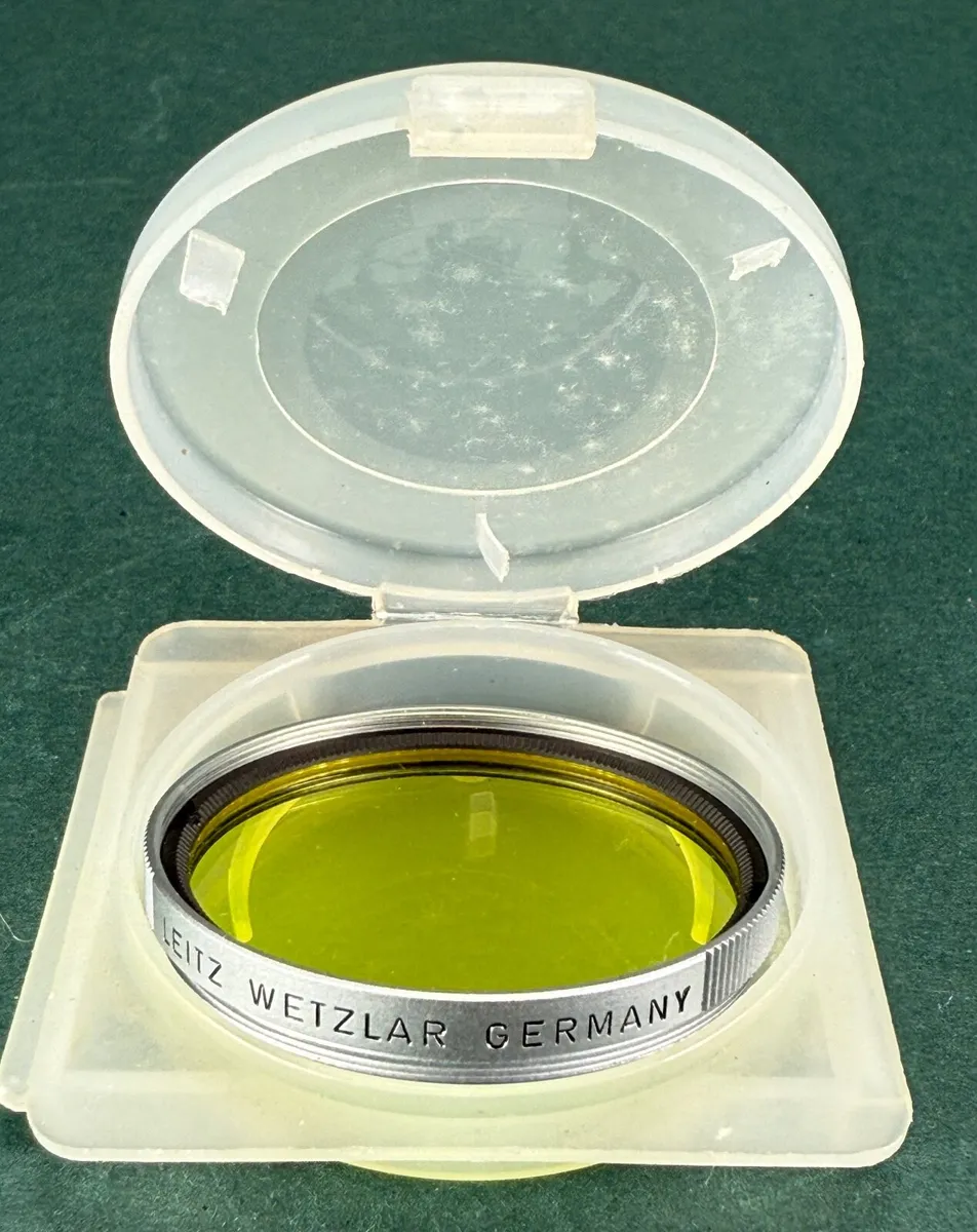 Leica Leitz Wetzlar Germany YELLOW FILTER 39mm tre - Image 3