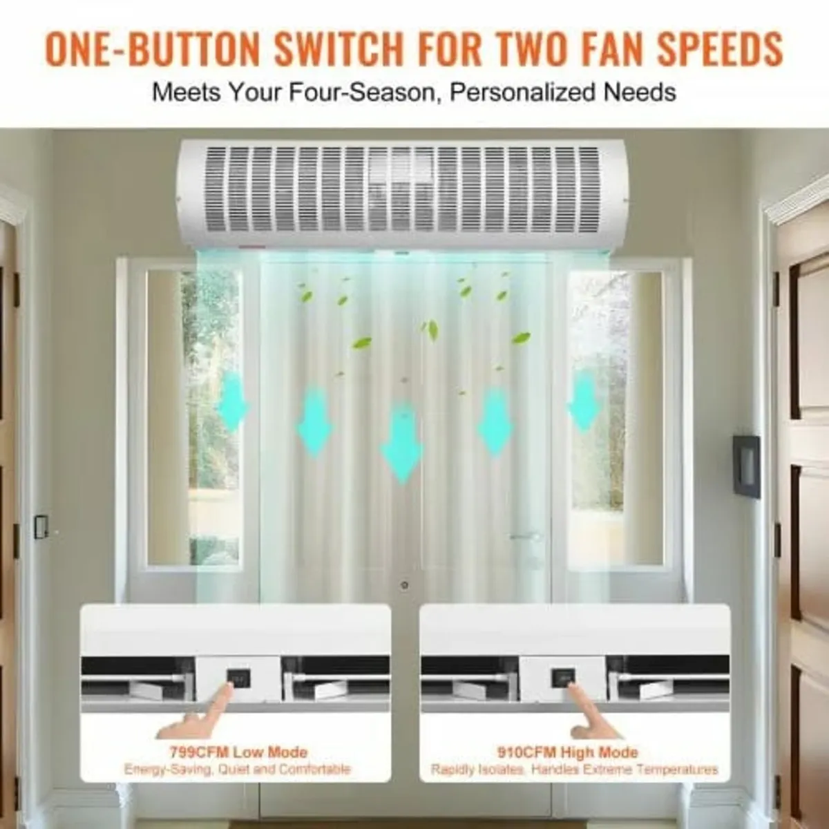 0.9m Commercial Indoor Air Curtain Super Power 2 S - Image 3
