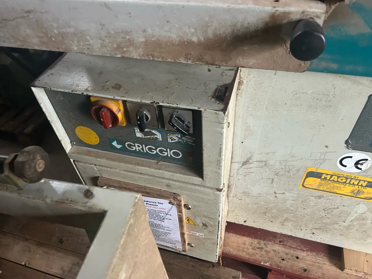 Griggio 21” planer thicknesser - Image 3