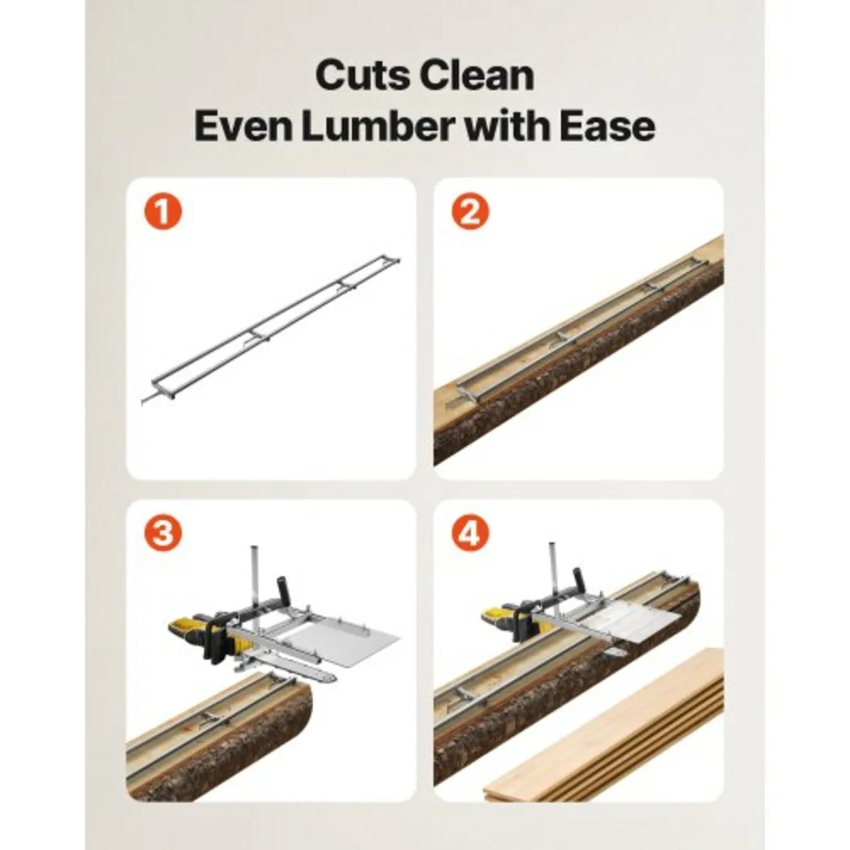 Rail Mill Guide System, 3.66 m 4 Crossbar Chainsaw - Image 2