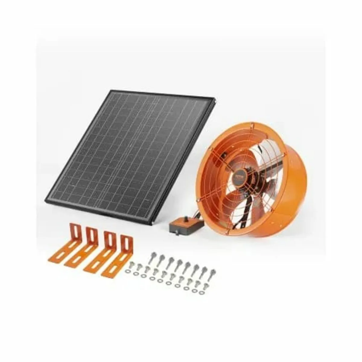 Gable Mount Fan, 14 Inch Solar Power Attic Exhaust - Image 1