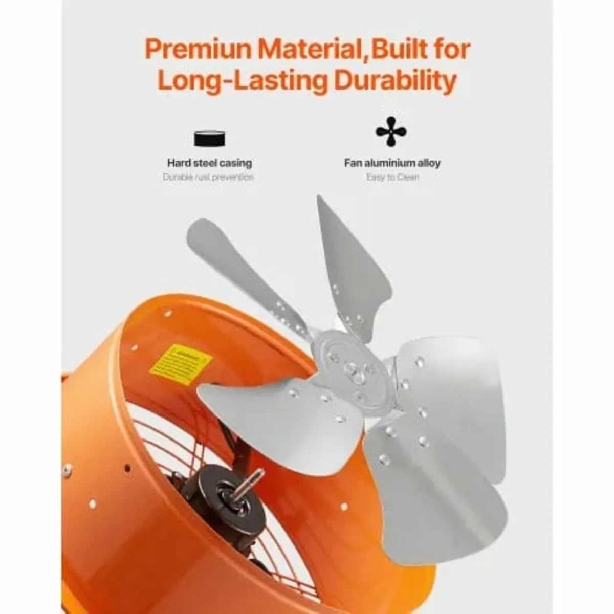 Gable Mount Fan, 14 Inch Solar Power Attic Exhaust - Image 3