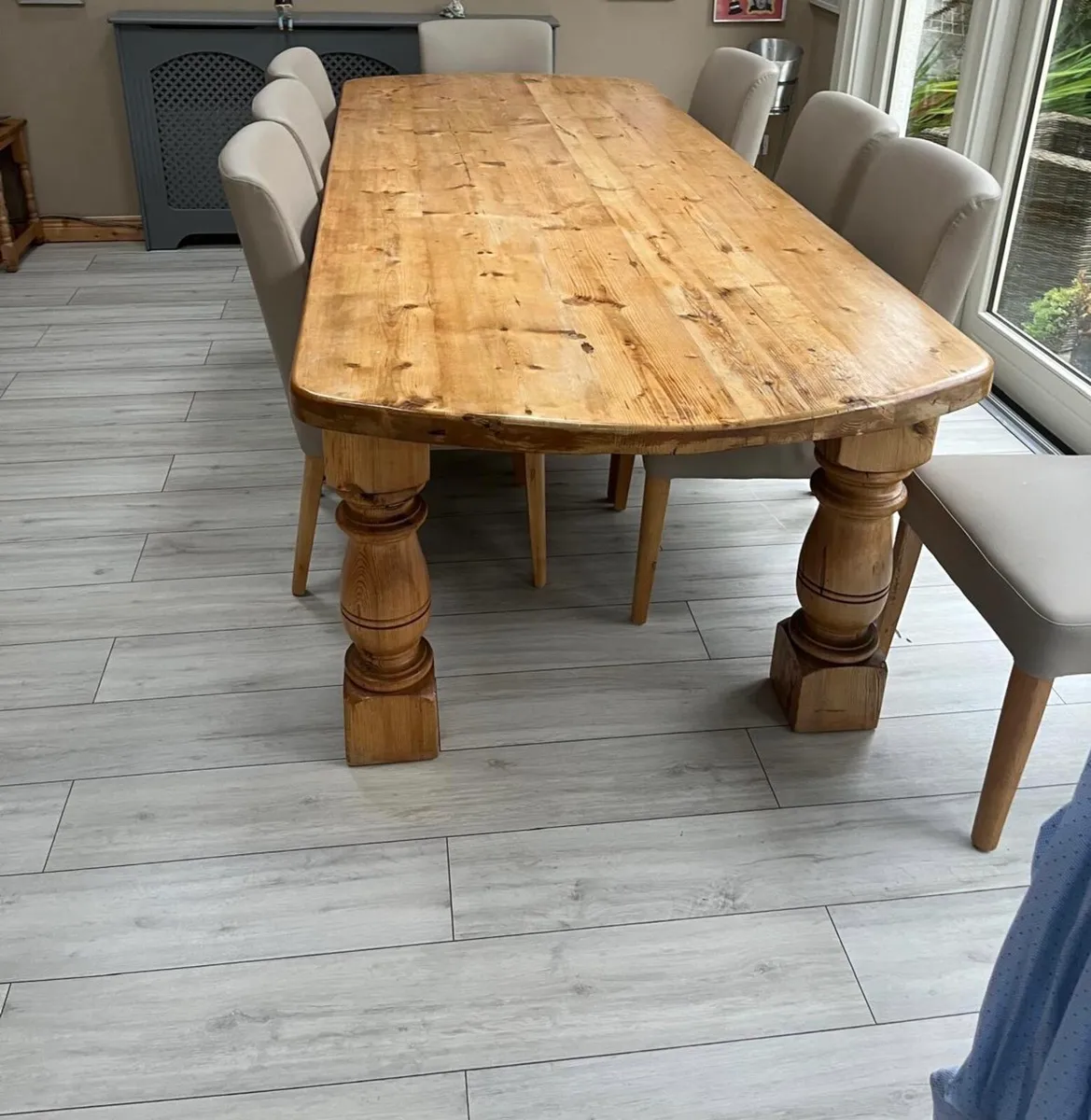 Large dining table