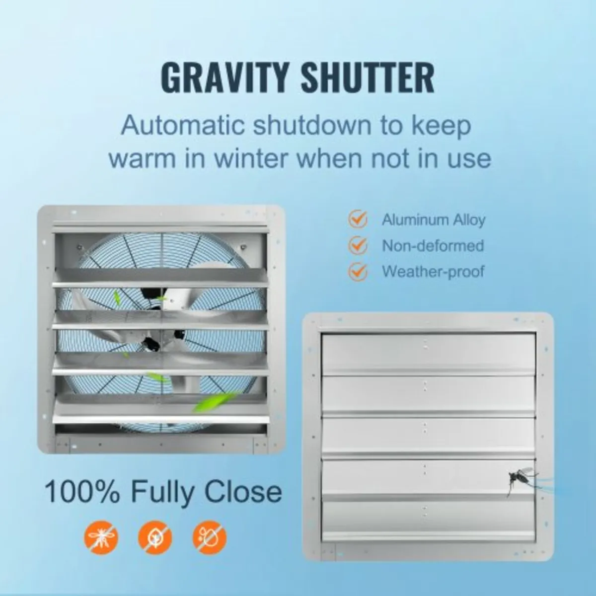 610 mm High-speed 1400RPM 2892 CFM, Aluminum Wall - Image 3