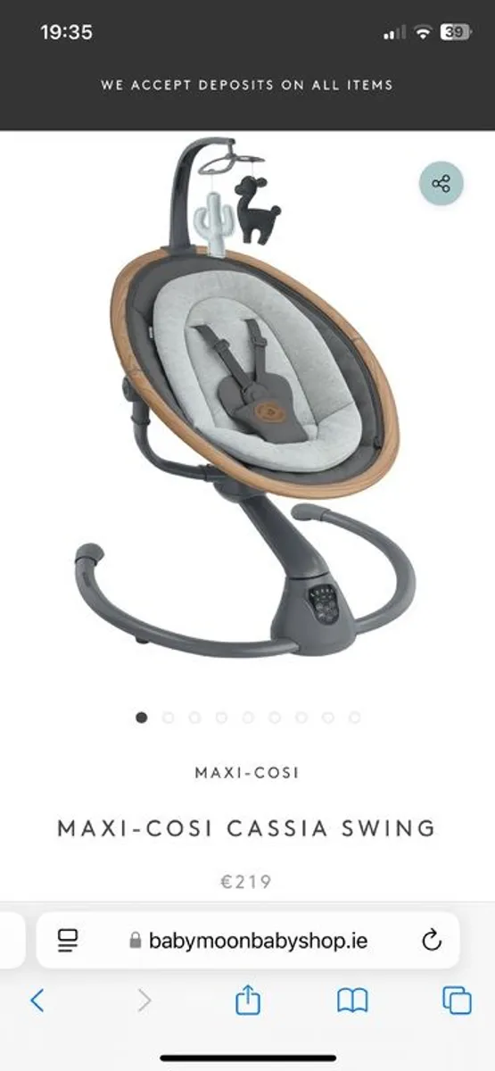 Maxi Cosi Cassia Swing - LIKE NEW - Image 1