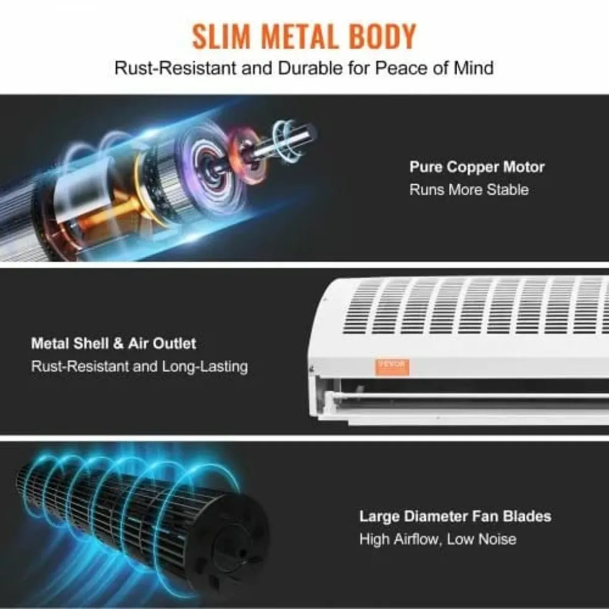 1.5m Commercial Indoor Air Curtain Super Power 2 S - Image 4