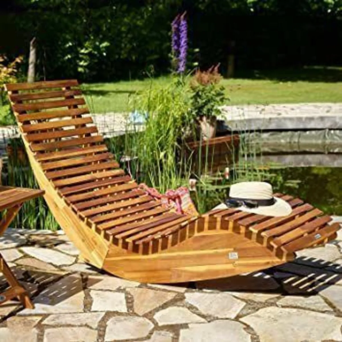 Swing Lounger FSC Certified Acacia Wood Ergonomic - Image 2