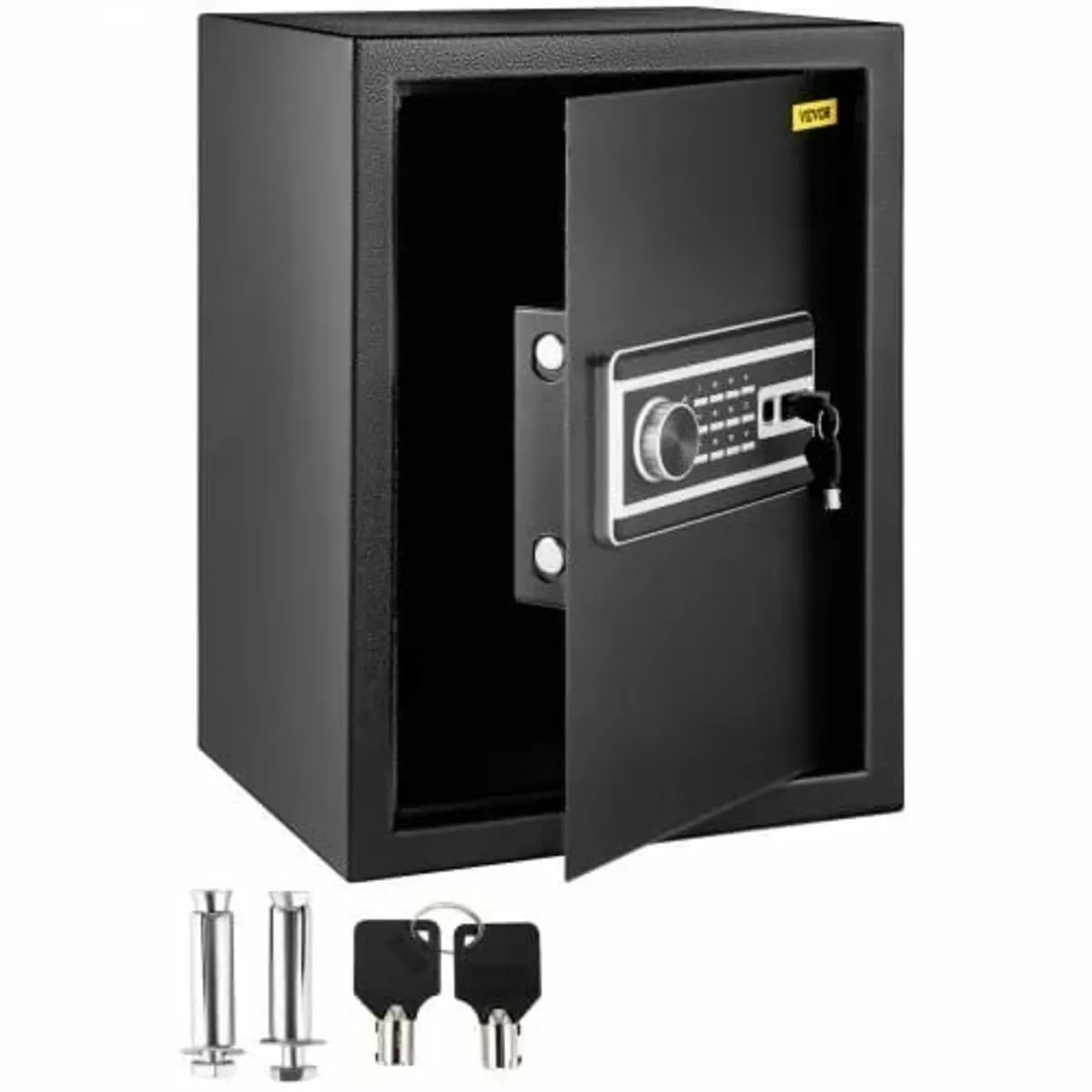 Safe Box, 0.1 m³ Money Safe with Fingerprint Lock - Image 1