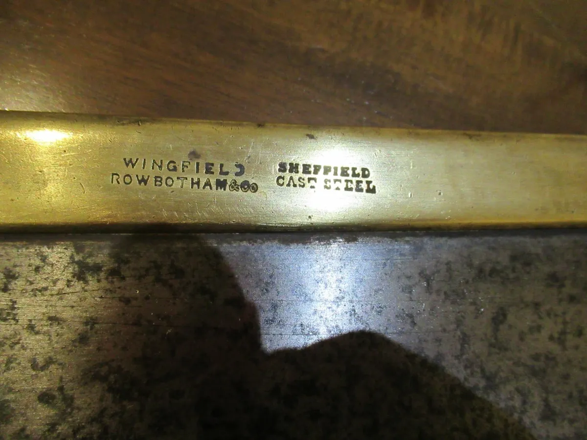 tools antique vintage brass saw tenon brass - Image 4