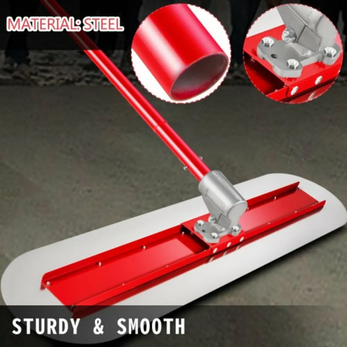 Bull Float Manganese Steel Concrete Float 1200x300 - Image 3