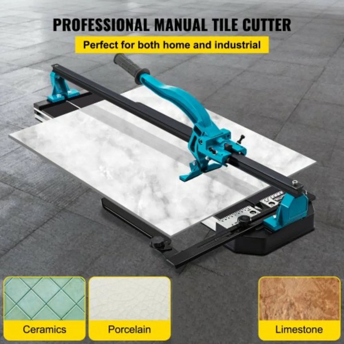 47 Inch Tile Cutter Single Rail Double Brackets Ma - Image 2