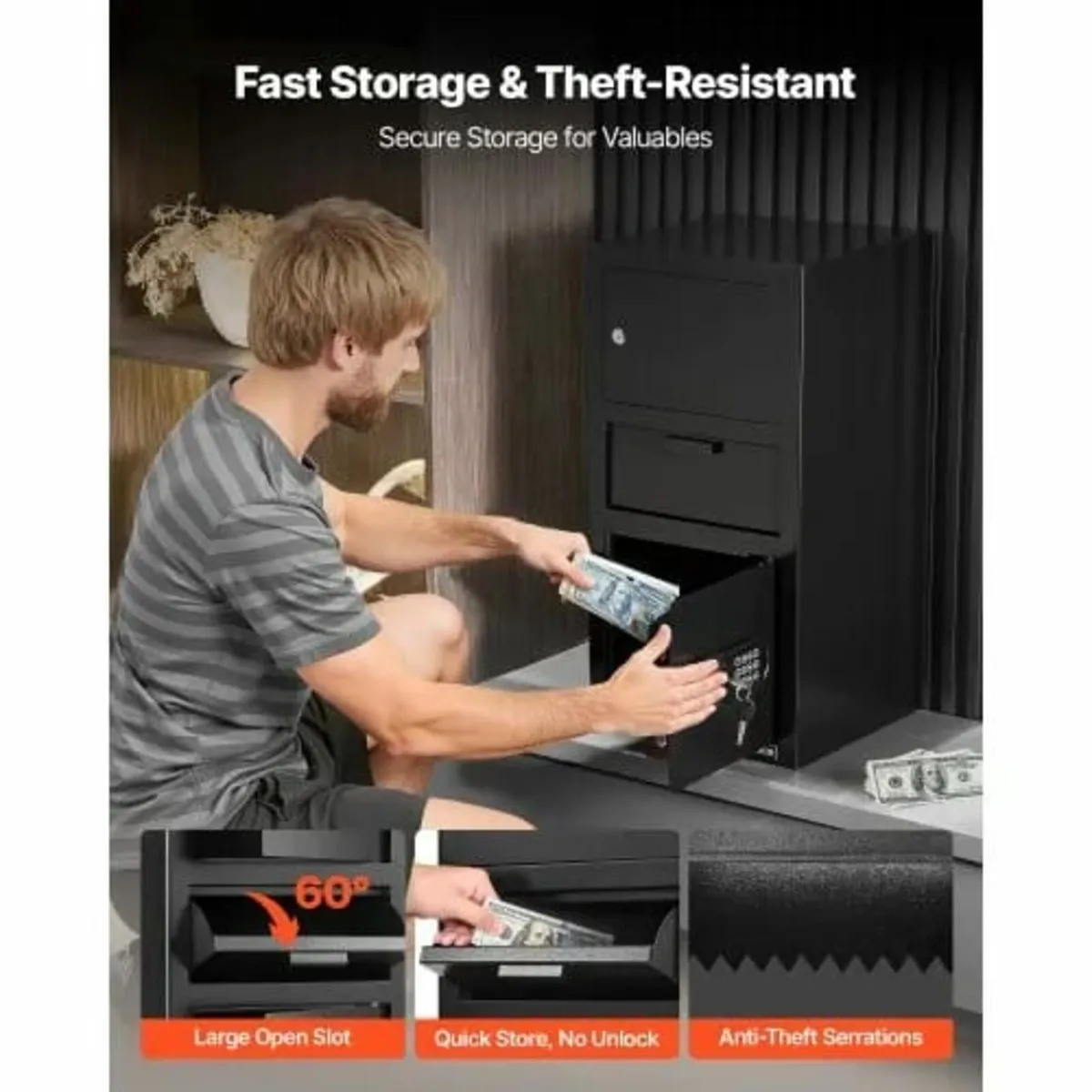 3.6 Cubic Feet Drop Safe, Large Capacity Front Dro - Image 3