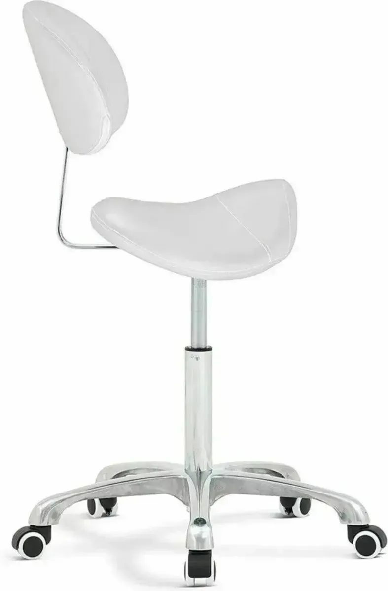 Rolling Hydraulic Saddle Stool Work Chair - Image 1
