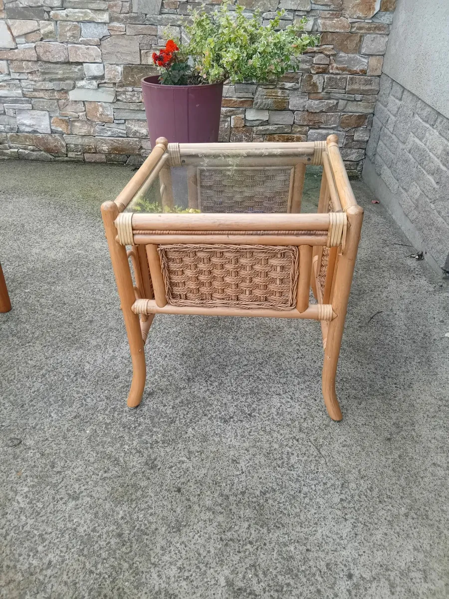 Cane Side Table - Image 1