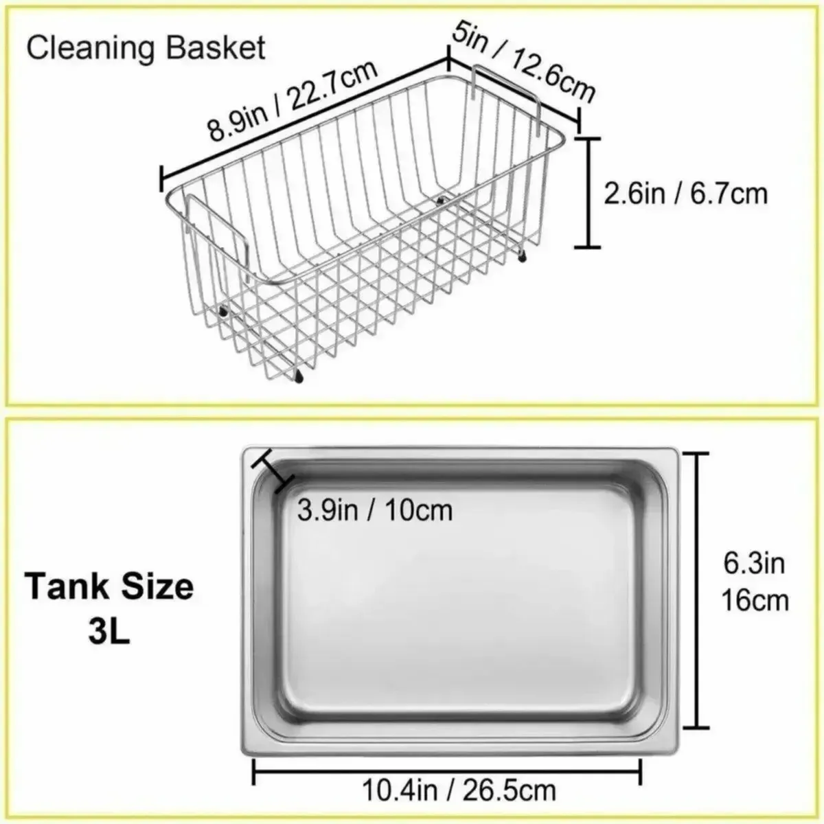 3L Ultrasonic Cleaner Machine for Delicate Items - Image 3