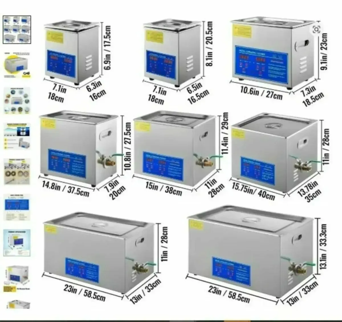 3L Ultrasonic Cleaner Machine for Delicate Items - Image 4