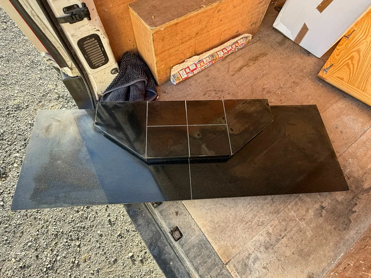 Granite Hearth with Stove Riser - Image 3