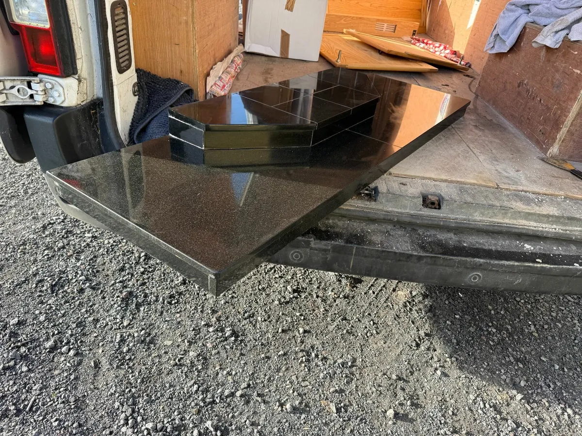 Granite Hearth with Stove Riser - Image 4