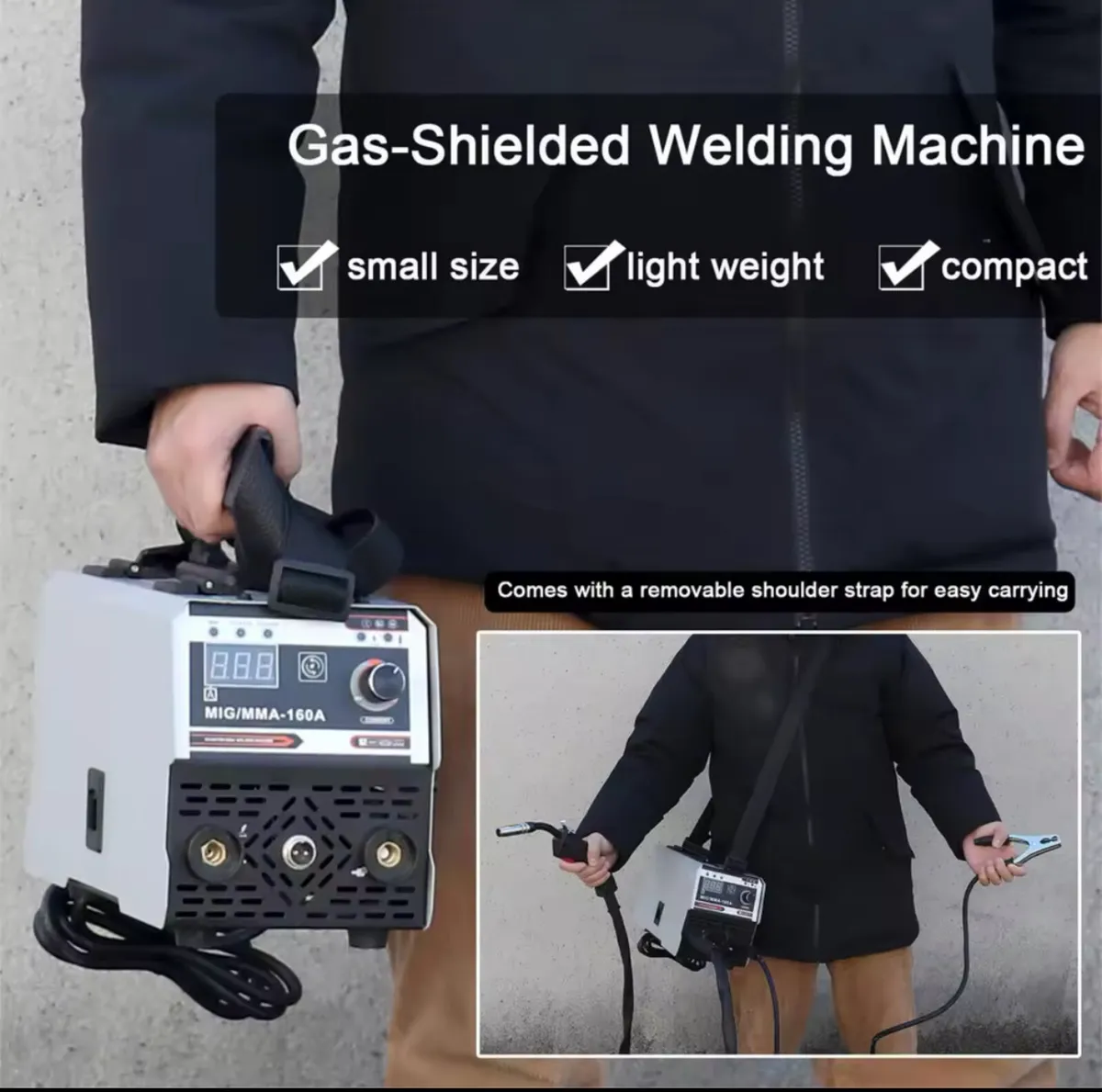 MIG MMA 160A Welding Machine Inert Gasless - Image 1