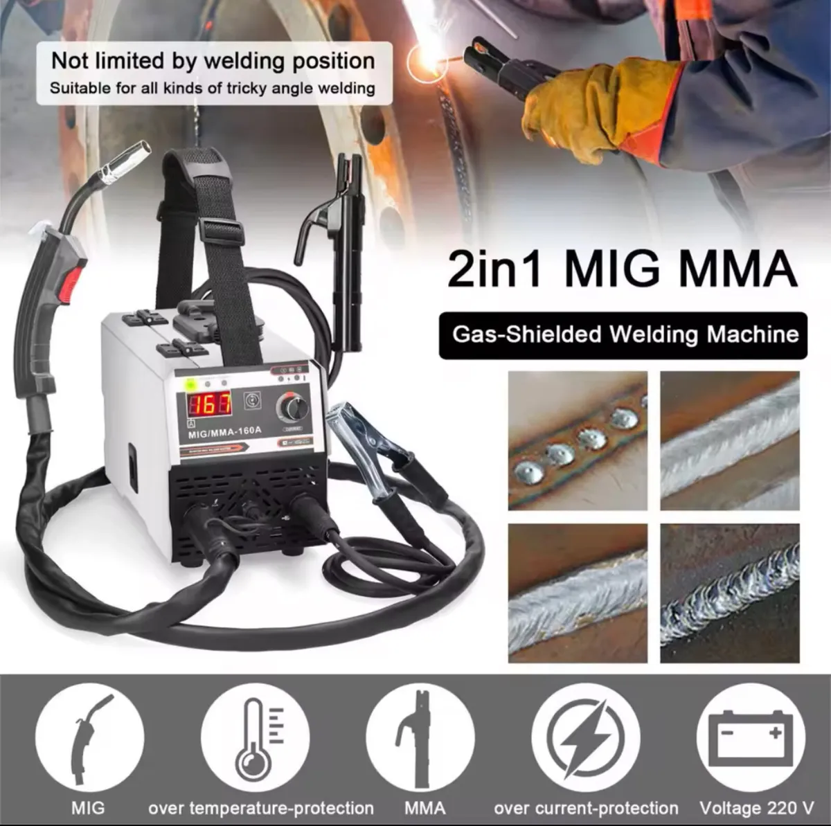MIG MMA 160A Welding Machine Inert Gasless - Image 3